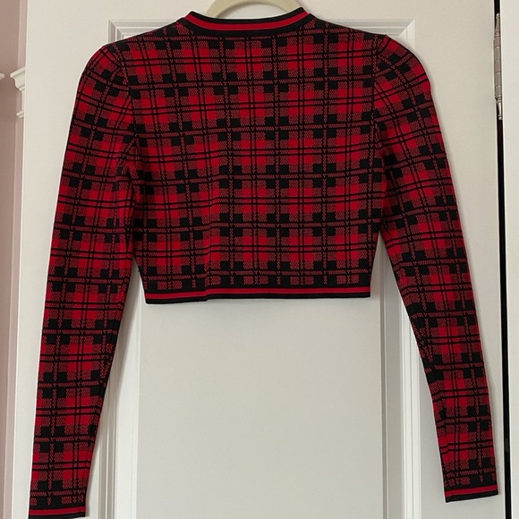 Torn by Ronny Kobo Plaid  top - Picture 2 of 4